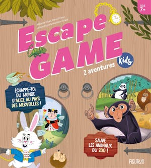 Escape Game Kids : 2 aventures (Échappe-toi du monde d’Alice au pays des merveilles ! – Sauve les animaux du zoo !)